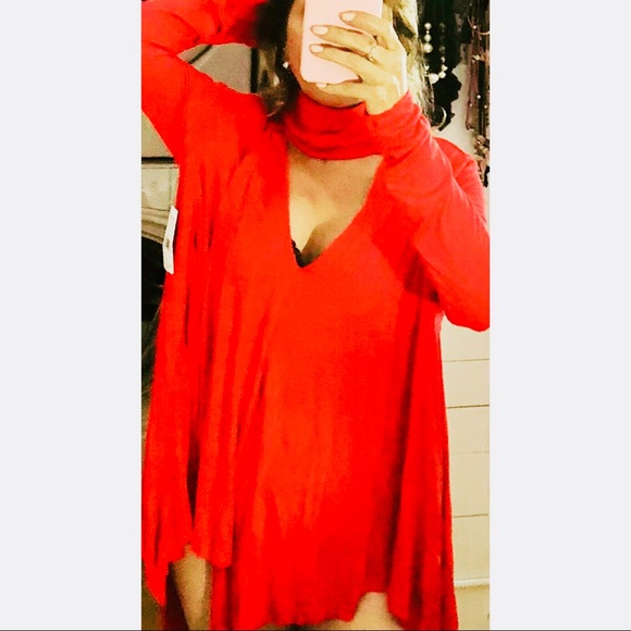 Free People Uptown Choker tunic Red - Picture 7 of 7